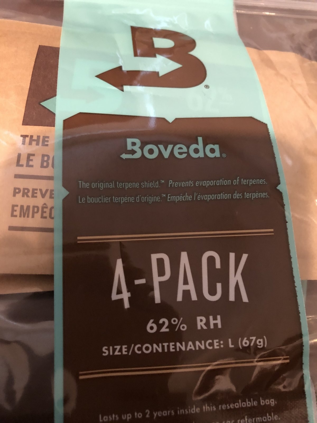 Boveda for Cannabis, Humidity Packs for Weed, Tagged 62% RH