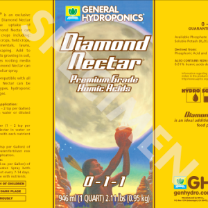 General Hydroponics Diamond Nectar Liquid Premium Organic Fulvic Acid