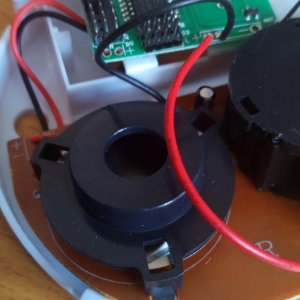 Wireless 433Mhz smoke detector inside