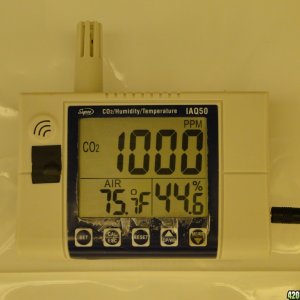 CO2/Temp. Meter and Green Air Equipment