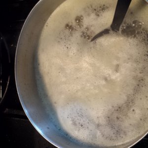 making butter