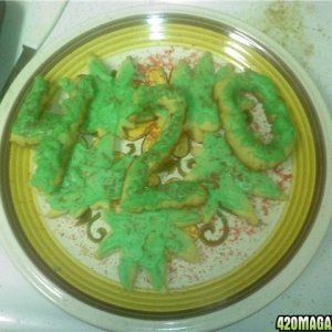 Happy 420/Merry Christmas Cookies