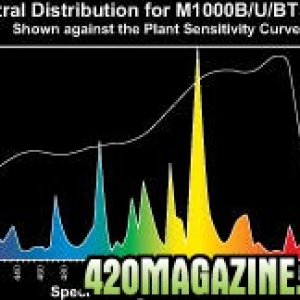 Hortilux MH Bulb Spectral Distribution Graph