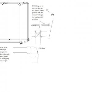 Blueprint for Woodsman's Simple PVC Framed Grow Tent