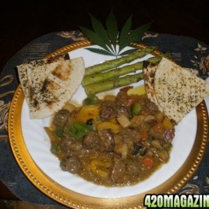 Meat a ball ganja stew