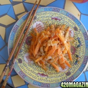 Asian Carrot and Tuna ganja plate