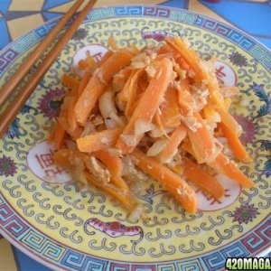 Asian ganja carrot salads