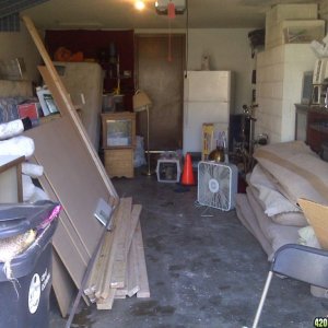 Organizing garage to begin box build