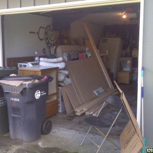 Organizing garage to begin box build