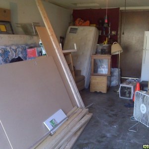 Organizing garage to begin box build