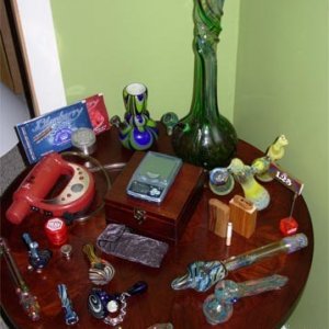 Our glass collection.