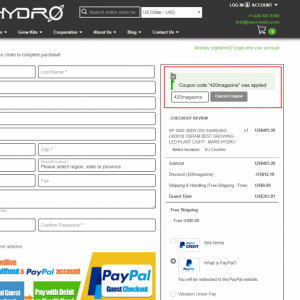 How to use coupon code on Mars Hydro website