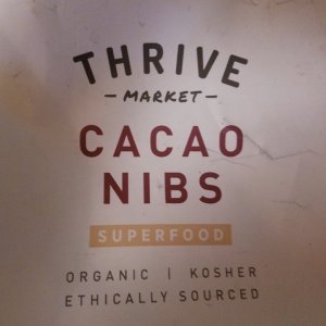 Cacao nibs starting material for chocolate