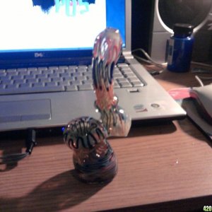 sick multi colored bubbler