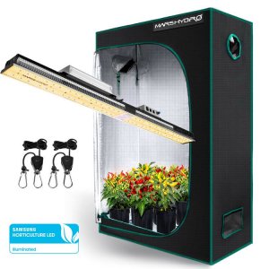 MARS HYDRO SP 3000 LED GROW LIGHT + 4'X1.65'X6.2'(120X50X190CM) GROW TENT COMBO