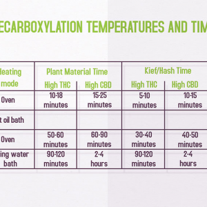 Decarb temps and times