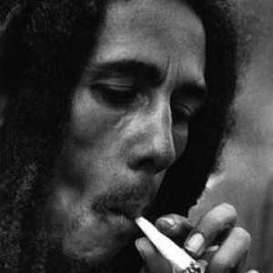Bob Marley smoking weed
