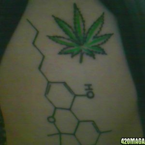 Molecular structure of THC