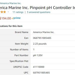 America Marine Inc. Pinpoint pH Controller Interface 120VAC.JPG