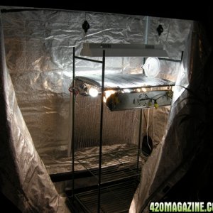 grow lab 80L grow tent half set up!