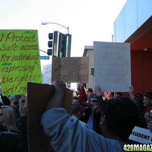 Protest in West Hollywood