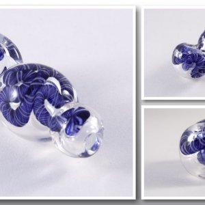 Glass pipe - Cool snowman thick pipe