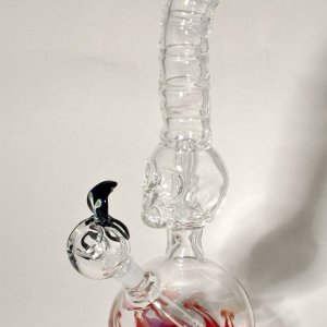 Skull percolator bong