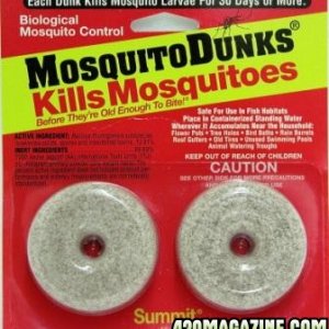 Mosquito Dunks.