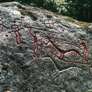 Bronze age style petroglyph