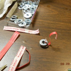 trash bag ties and washers