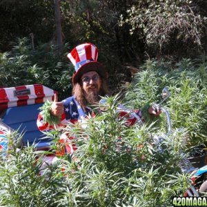 Captain Joint visits the Medical Marijuana Gardens