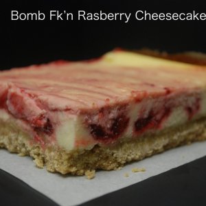 bomb fk'n RASPBERRY CHEESECAKE