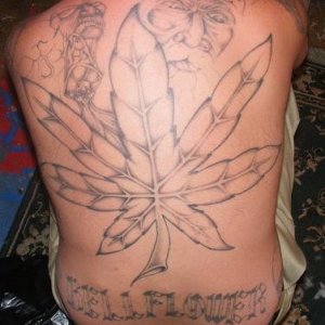 Marijuana Leaf Tattoo