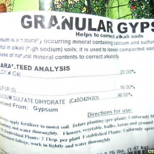 granular gypsum