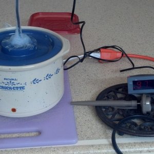 Controller in use with crock pot