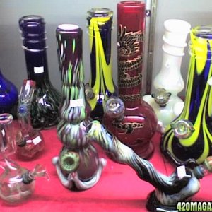 assorted bongs