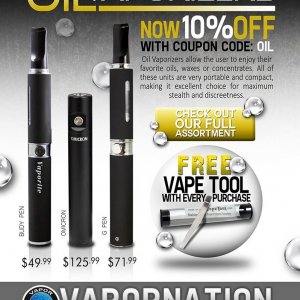 Vapor Nation Oil Vaporizers