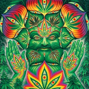 Alex Grey--Cannabacchus