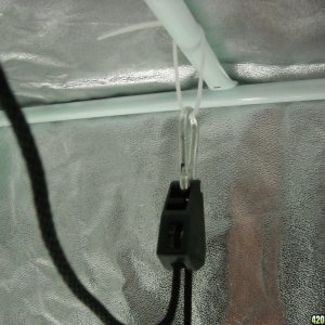 Close-up of Grow Light System Setup