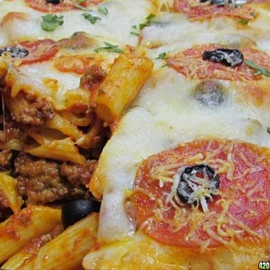 Pizza Pasta with Decarbed Cannabis