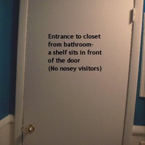 Entrance to closet