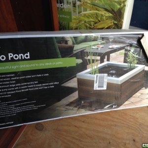 Question about patio pond