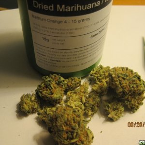 Medicinal buds from Canadian Dispensary