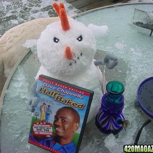 Furby makes a snowman