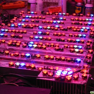 Home made 550 true watt LED grow light 5