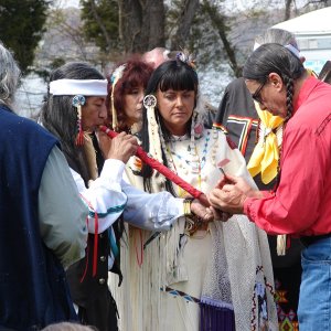 Native American Peace Pipe at Wedding