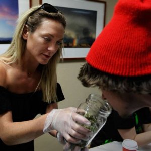 budtender and patient