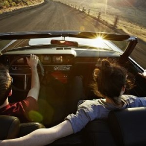 couple in car