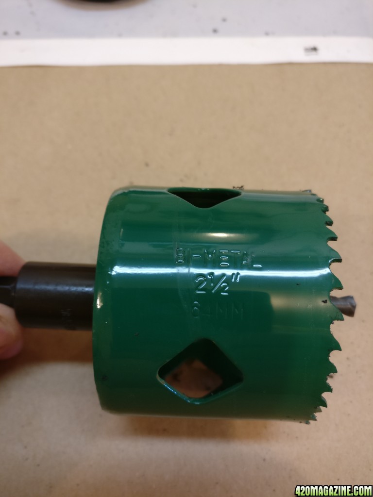 2-1/2&quot; hole saw for 1-1/2&quot; Uni-Seal