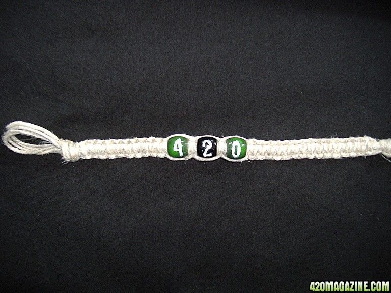 4-20-08 Hemp Bracelet